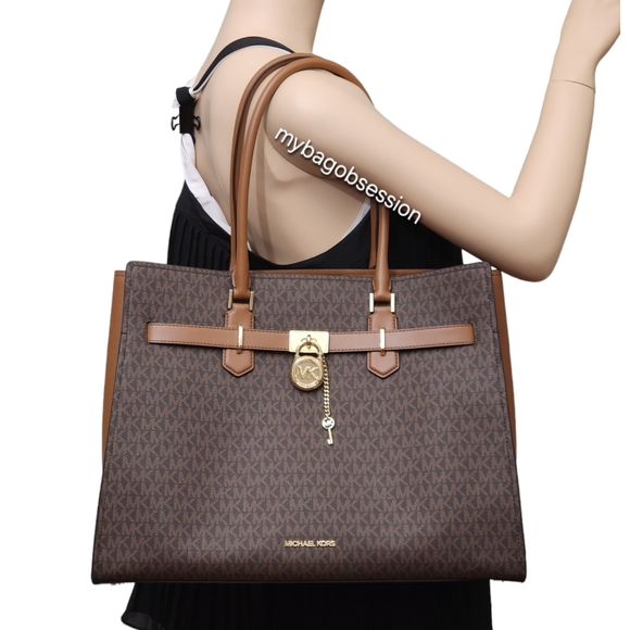 Brown Michael Kors Hamilton Large Shoulder Bag ⚠️LAST